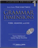 Grammar Dimensions 1, Platinum Edition (with Heinle S Brief Writer S Handbook)