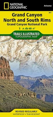 Grand Canyon, Bright Angel Canyon/North & South Rims - National Geographic Maps