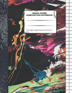 Graph Paper Composition Notebook: 110 Pages - Quad Ruled 4x4 - 8.5" x 11" Marble Large Notebook with Grid Paper - Math Notebook For Students