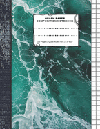 Graph Paper Composition Notebook: 110 Pages - Quad Ruled 4x4 - 8.5" x 11" Marble Large Notebook with Grid Paper - Math Notebook For Students