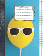 Graph Paper Composition Notebook: 110 Pages - Quad Ruled 4x4 - 8.5" x 11" Yellow Large Notebook with Grid Paper - Math Notebook For Students
