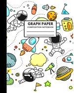 Graph Paper Composition Notebook: Adorable and cute space scene cover: Perfect and Novelty Gift for Kids Girls Boys Elementary Middle High School Student Teacher!