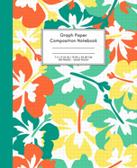 Graph Paper Composition Notebook: Quad Ruled 5x5 (5 squares per inch), Grid Paper for Science, Math & Engineering Students or Teachers (7.5 x 9.25 - 100 Sides) Bright Citrus & Grass Hues Design.