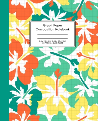 Graph Paper Composition Notebook: Quad Ruled 5x5 (5 squares per inch), Grid Paper for Science, Math & Engineering Students or Teachers (7.5 x 9.25 - 100 Sides) Bright Citrus & Grass Hues Design. - Publications, Practical