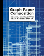 Graph Paper Composition Notebook: Quad Ruled 5x5, Grid Paper for Math & Science Students ( Large 8.5 x 11 In)