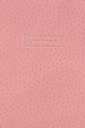 Graph Paper: Executive Style Composition Notebook - Pink Ostrich Skin Leather Style, Softcover - 6 x 9 - 100 pages (Office Essentials)
