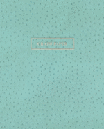 Graph Paper: Executive Style Composition Notebook - Teal Ostrich Skin Leather Style, Softcover - 8 x 10 - 100 pages (Office Essentials)