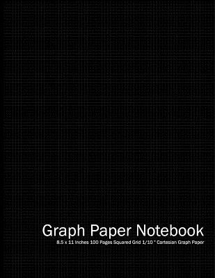 Graph Paper Notebook: 8.5 X 11 Inches 100 Pages Squared Grid 1/10 Cartesian Graph Paper - Noosita, Nina