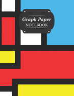 Graph Paper Notebook: AbstractBold Colors Grid Paper Quad Ruled 5 Squares Per Inch Large Graphing Paper For Math Science 8.5" By 11"