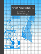 Graph Paper Notebook: Grid Paper Notebook, Quad Ruled 5 to 1" 8.5"x11" 100 pages, Math and Science Composition Notebook for Students (Notebooks For Students)