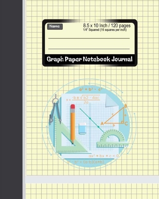 graph paper notebook journal 85 x 10 inch 120 pages 14 squared