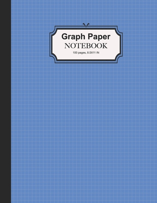 Graph Paper Notebook: Quad Rule 5x5 Composition Page Bound Comp Book, Mathematics & Science Student, BLUE Matte Cover - Passionate Book Publishing