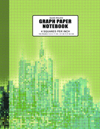 Graph Paper Notebook: Quad Ruled 4 Squares Per Inch Grid Paper Notebook, 160 Pages, Large Size 8.5 x 11 Inches, Math Graph Notebook for Students