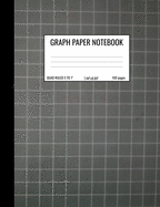 Graph Paper Notebook: Quad Ruled 5 Squares Per Inch Notebook for Students, Math and Science Composition Notebook - Chalkboard Black Grey