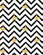 Graph Paper Notebook: Quad Ruled Graphing Paper, 200 Pages, Black White Gold Flamingo (8.5x11)