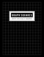 Graph Squares: Grid Bulk Notebook and Ruled White Paper Handwriting for Structuring, Sketch, Technical of Design (Thick Solid Lines) Black Cover