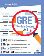 GRE Words In Context: List 2