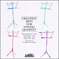 Greatest Hits for String Quartet - Daniel Goldberg (clarinet); Heidi Stubner (violin); John Dexter (viola); Mela Tenenbaum (violin);...