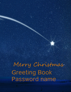 Greeting Book Password Name: with cover color Blue Merry Christmas for Gift your Friends, For taking notes social media identifier