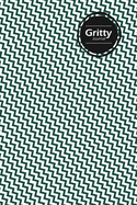 Gritty Lifestyle Journal, Write-in Notebook, Dotted Lines, Wide Ruled, Medium Size (A5), 6 x 9 Inch (Olive Green)
