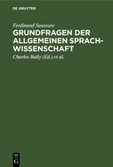 Grundfragen Der Allgemeinen Sprachwissenschaft