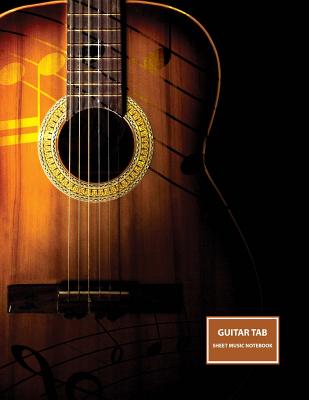 Guitar Tab Sheet Music Notebook: Practice Sheet Music Notebook With Staff Tablature and Chord Boxes - 200 Pages / 100 Sheets, 8-1/2" x 11" - Designs, Versatile