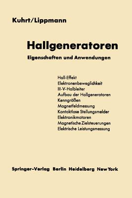 Hallgeneratoren: Eigenschaften Und Anwendungen - Kuhrt, Friedrich, and Lippmann, Hans J