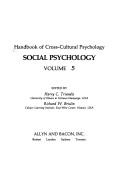 Handbook of Cross-Cultural Psychology: Social Psychology