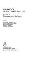 Handbook of Discourse Analysis Vol. 3: Discourse & Dialogue - Van Dijk, Teun A, Professor (Editor), and Dijk, Teun A Van Nteun An