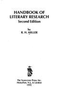 Handbook of Literary Research - Miller, R H