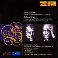Hans Pfitzner: Sinfonie Op. 46; Richard Strauss: Don Juan, Op. 20; Till Eulenspiegles lustigue Streiche; Salomes Tanz - Hans-Jurgen Ander-Donath (organ); Staatskapelle Dresden