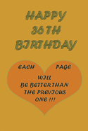 Happy 36Th Birthday: each page will be better than the previous one !!!