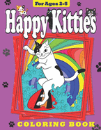 Happy Kitties: Coloring Book for Toddlers and Preschool Children