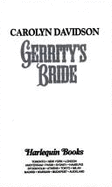 Harlequin Historical #298: Gerrity's Bride