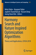 Harmony Search and Nature Inspired Optimization Algorithms: Theory and Applications, Ichsa 2018