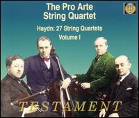 Haydn: 27 String Quartet, Vol. 1 - Alphonse Onnou (violin); Germain Prevost (viola); Laurent Halleux (violin); Robert Maas (cello)