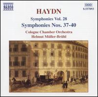 Haydn: Symphonies Nos. 37 - 40 - Cologne Chamber Orchestra; Helmut Mller-Brhl (conductor)