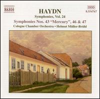 Haydn: Symphonies Nos. 43, 46 and 47 - Cologne Chamber Orchestra; Helmut Mller-Brhl (conductor)