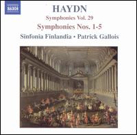Haydn: Symphonies, Vol. 29 - Symphonies Nos. 1-5 - Irina Zahharenkova (harpsichord); Finlandia Sinfonietta; Patrick Gallois (conductor)
