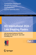 HCI International 2024 - Late Breaking Posters: 26th International Conference, HCII 2024, Washington, DC, USA, June 29 - July 4, 2024, Proceedings, Part I