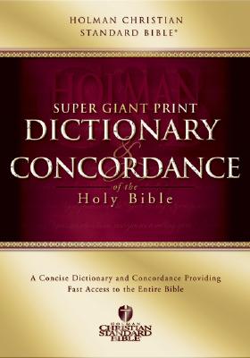 HCSB Super Giant Print Dictionary And Concordance - Stabnow, David  K.