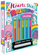 Hearts, Stars, Rainbows Coloring Set: With Color-Changing Markers