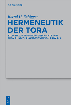 Hermeneutik Der Tora - Schipper, Bernd U