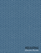 Hexagonal Graph Paper Notebook: Organic Chemistry Small 1/4 Inch Hexes - Textured Blue