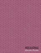 Hexagonal Graph Paper Notebook: Organic Chemistry Small 1/4 Inch Hexes - Textured Maroon