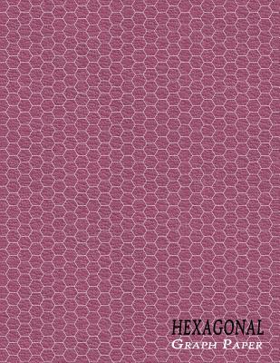 Hexagonal Graph Paper Notebook: Organic Chemistry Small 1/4 Inch Hexes - Textured Maroon - Dot, Purple