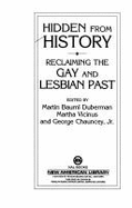 Hidden from History: Reclaiming the Gay and Lesbian Past