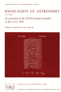 Highlights of Astronomy: As Presented at the Xivth General Assembly of the I.A.U. 1970