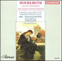 Hindemith: Cello Concerto; The Four Temperaments - Dennis Simons (violin); Howard Shelley (piano); Janet Fisher (viola); Jeffrey Box (bass); Peter Dixon (cello);...