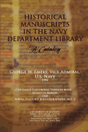 Historical Manuscripts in the Navy Department Library - A Catalog
